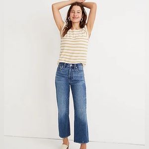 Madewell Slim Wide Leg Cropped